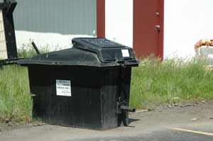 Dumpsters used to store yellow grease are usually found behind restaurants, often as far away from the back door as possible. Some are concealed behind privacy fences, but many are out in the open to allow the collector easy access to the dumpster. T