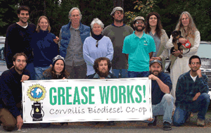 Soares (bottom left) and the Grease Works! crew