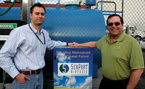 Seaport Biofuels Vice President of Finance Travis Paulson, left, and President Randy Thomas/PHOTO: SEAPORT BIOFUELS