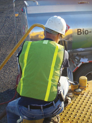 Since mid-May 2007, all Destiny USA construction equipment has been fueled with B100./PHOTO: DESTINY USA