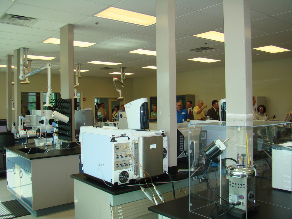 OPEN HOUSE: In 2009, REG Inc. held an open house at its feedstock characterization laboratory in Ames, Iowa, where high-tech testing equipment fills the room. 
