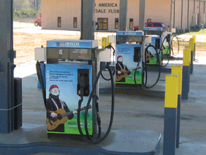 SkinzWraps designed the artwork for this pump dispensing BioWillie-brand biodiesel