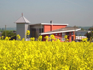 Ullrich’s B100 refueling station, fittingly located near rapeseed crops, exudes the company image of progressiveness.
