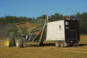 Hill would like to see his trailers used in the biomass industry to transport and dry wood chips./PHOTO: ADVANCED TRAILER