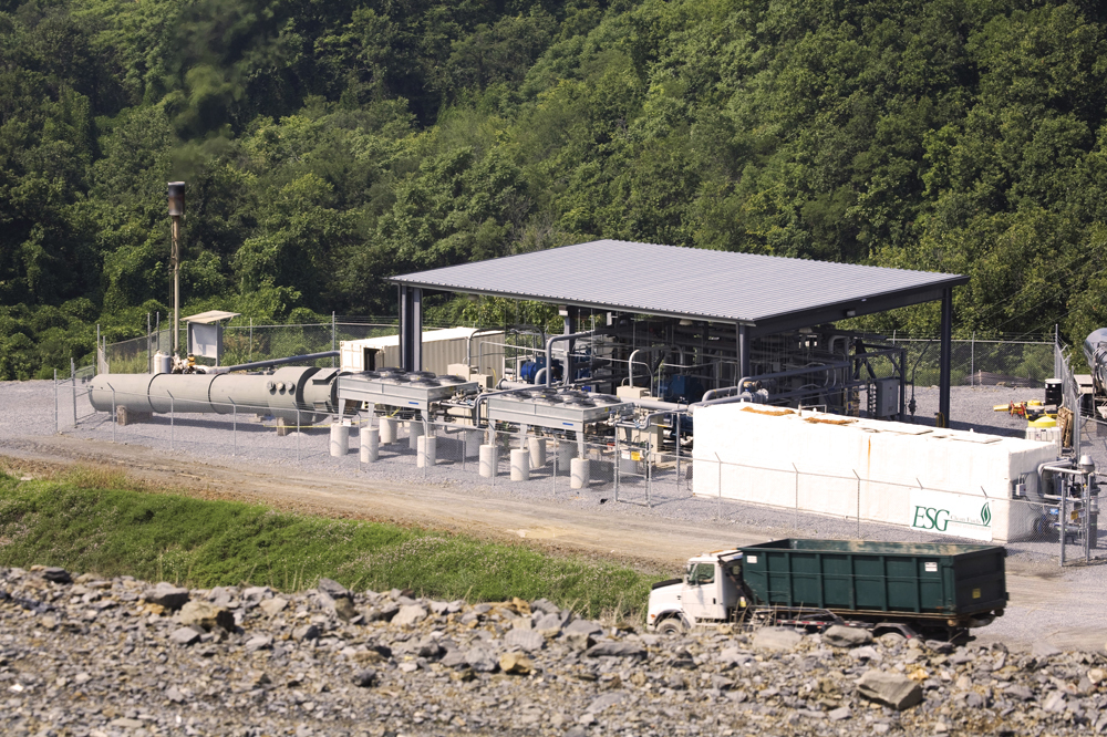 WASTE TO ENERGY: The Iris Glen landfill gas-to-energy cogeneration system at the VA facility in Mountain Home, Tenn., saves about 11,500 metric tons of carbon dioxide annually. 
