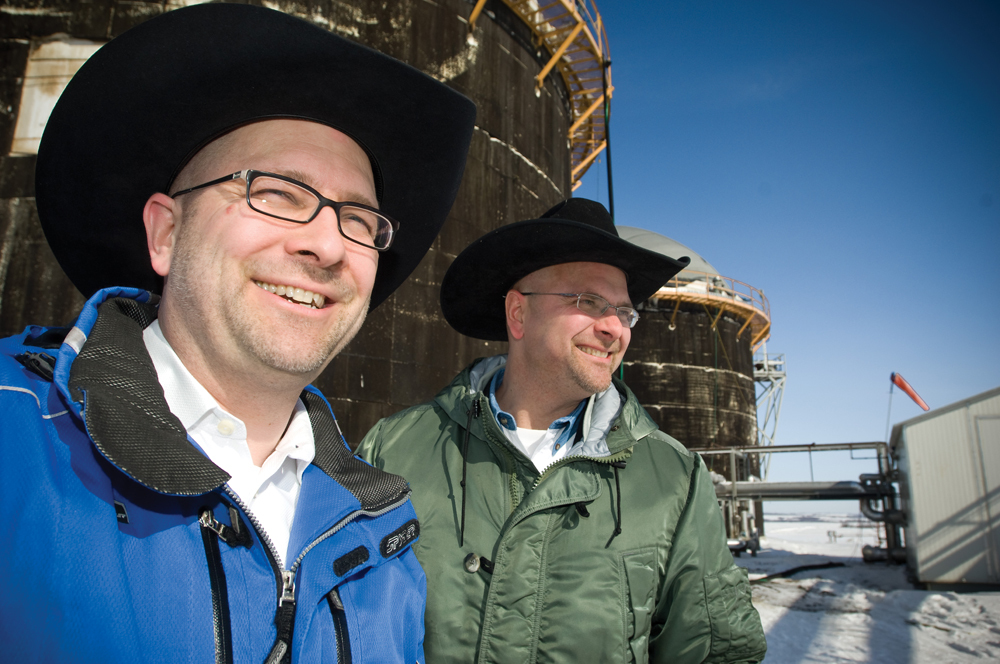 BIOENERGY BROTHERS: Evan (left) and Shane (right) Chrapko are using the success of their biogas technology at a Kansas ethanol facility as a springboard for global growth.