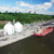 FILL 'ER UP: The Rentech domes at Quebec Stevedoring Ltd.â€™s terminal in Port of Quebec are sized to load Post-Panamax vessels, ships too large to navigate the locks of Panama Canal. 