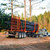 This swinging gate design trailer modification was developed by Tom Gallagher, a forest 
operations professor at Auburn University, to allow whole trees to be transported in hopes of gaining efficiencies. 