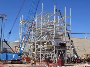Construction of the Snowflake White Mountain Power Biomass facility, owned by Renegy Holdings Inc., near Snowflake, Ariz. Renegy is a member of USABPPA. 