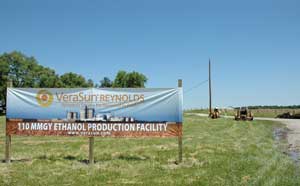 VeraSun Reynolds LLC started construction in May and plans to begin production in the fourth quarter of 2008. It will have a 110 MMgy capacity.
