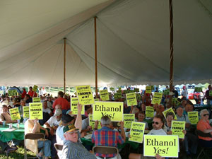 Building support for an ethanol plant among local residents is an effective grassroots outreach strategy that can yield positive votes for the project from elected officials.