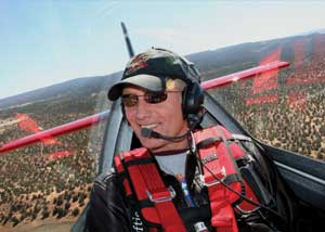 Poe wows air show audiences with his aerobatic flying and educates them about ethanol. He uses 85 percent to 95 percent ethanol to fuel his Fagen MX-2 aerobatic airplane.