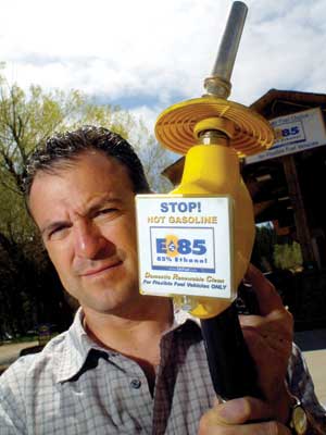 Roger Guzman added E85 and biodiesel pumps at his Rocky Mountain Market to compete with a big-box retailer that was selling its fuel as a loss-leader. In April, 2007, Guzman's fuel sales had increased 66 percent, compared with the same time period th