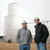 FUEL PLUS: Biodiesel plant manager Doug Roberts and Ray Baker, general manager, stand in front of Adkins Energyâ€™s new biodiesel tank farm.  