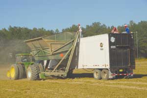 Hill would like to see his trailers used to transport dry wood chips and other biomass materials./PHOTO: ADVANCED TRAILER