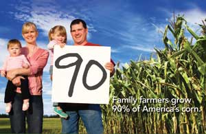 This print ad is one of several in the NCGA promotional campaign to support corn ethanol.