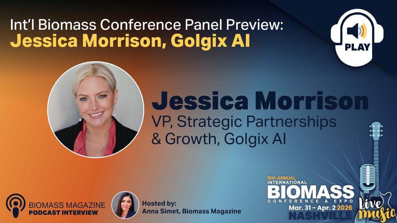 Int'l Biomass Conference Panel Preview: Jessica Morrison, Golgix AI thumbnail