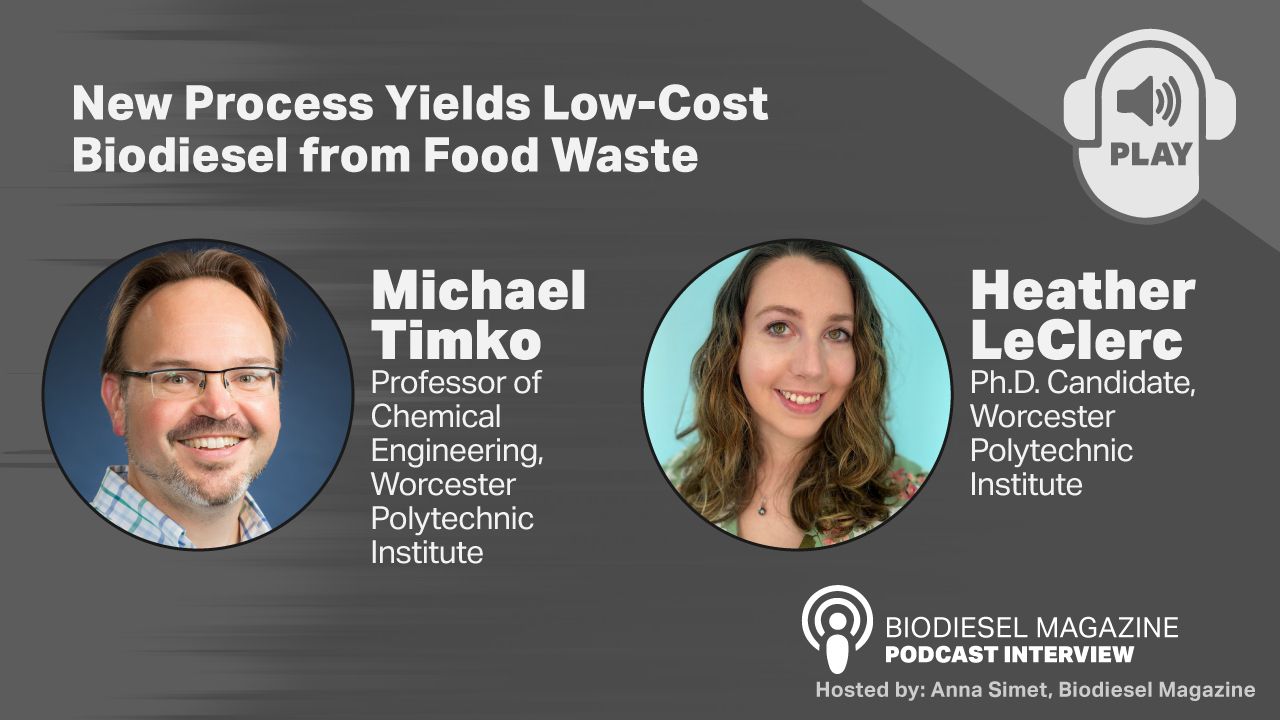 New Process Yields Low-Cost Biodiesel from Food Waste thumbnail