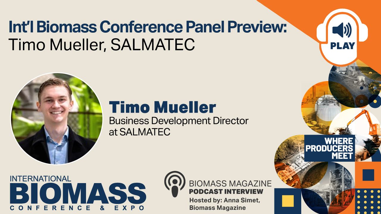 International Biomass Conference Panel Preview: Timo Mueller, SALMATEC thumbnail