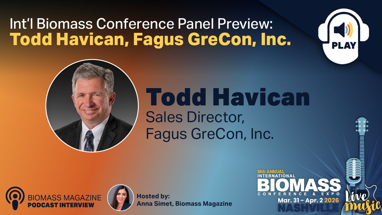 Int'l Biomass Conference Panel Preview: Todd Havican, Fagus GreCon, Inc. thumbnail