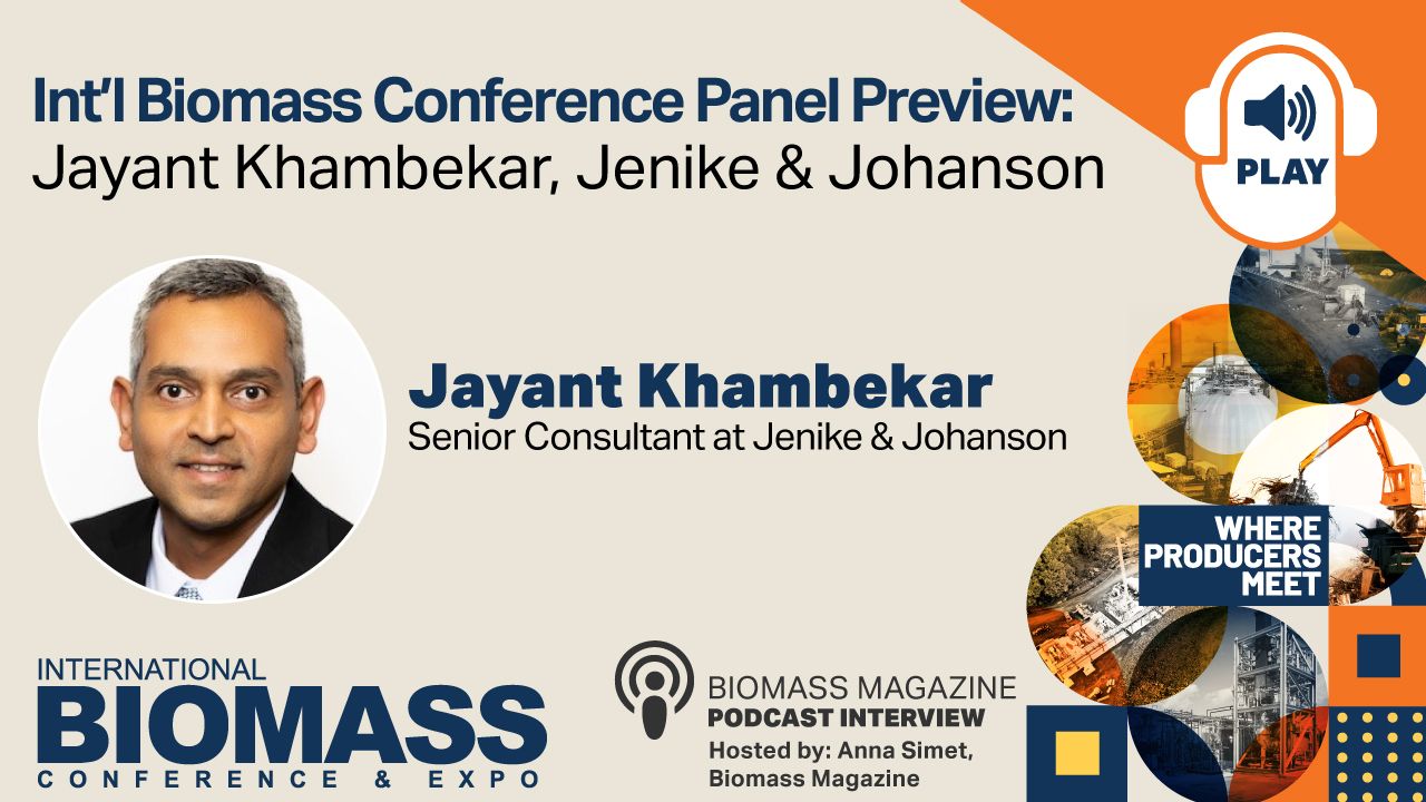 International Biomass Conference Panel Preview: Jayant Khambekar, Jenike & Johanson thumbnail